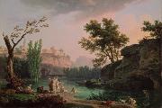 Claude Joseph Vernet Landscape in Italy painting